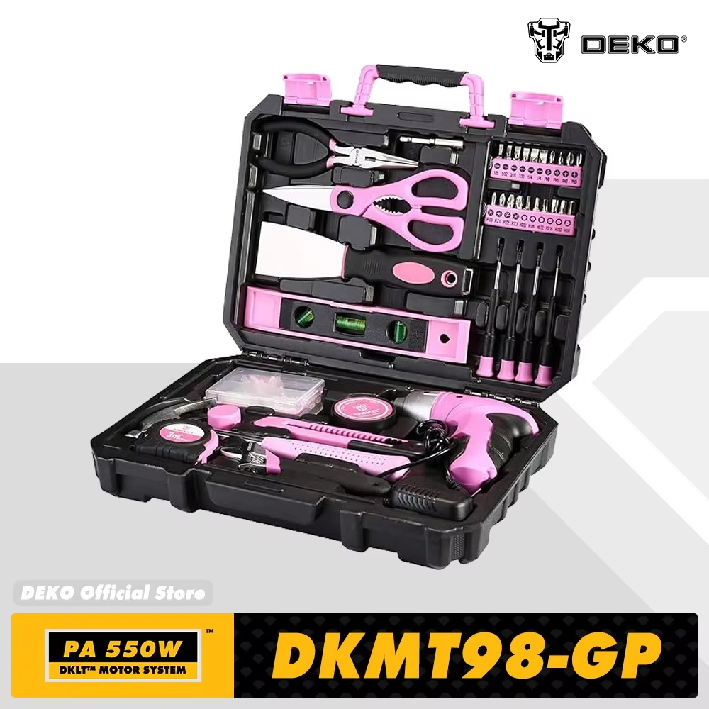 Woodworking Hammer - DEKO DKMT98-GP Conjunto de ferramentas rosa