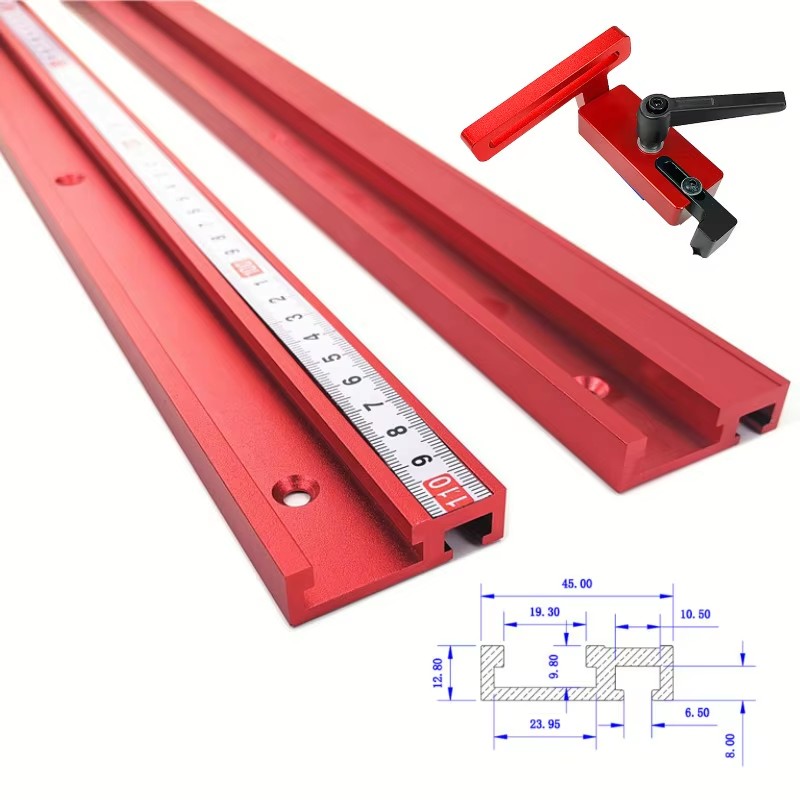 Woodworking Plans - 1PC Chute de Alumínio com Trilhos