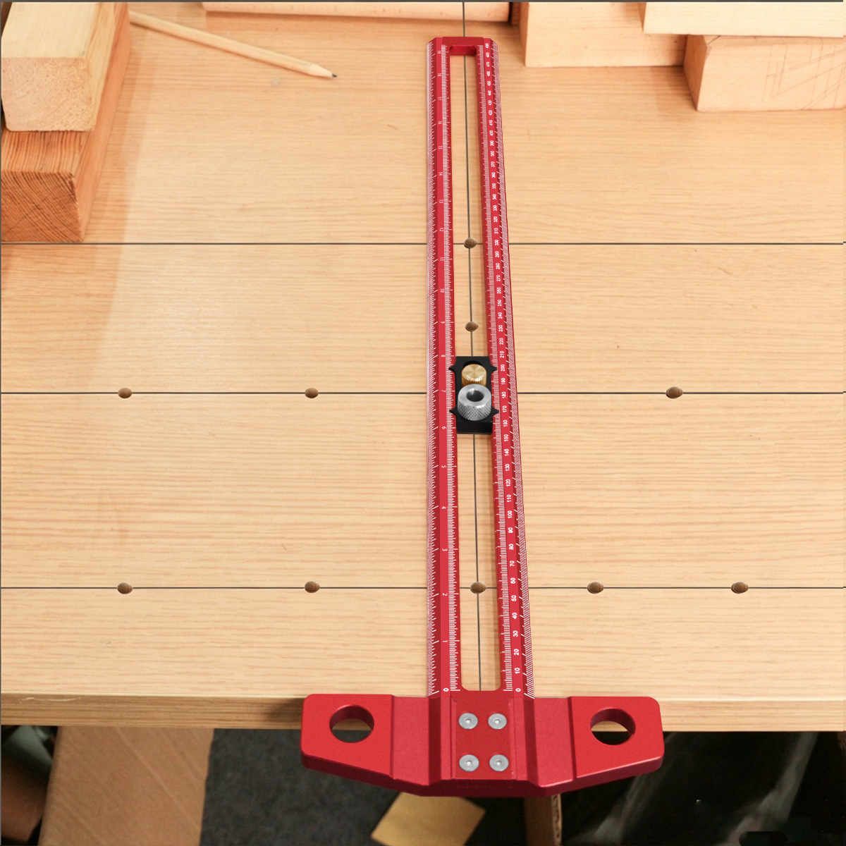 Woodworking Ruler - Régua de Marcação T-Square para Marcenaria,