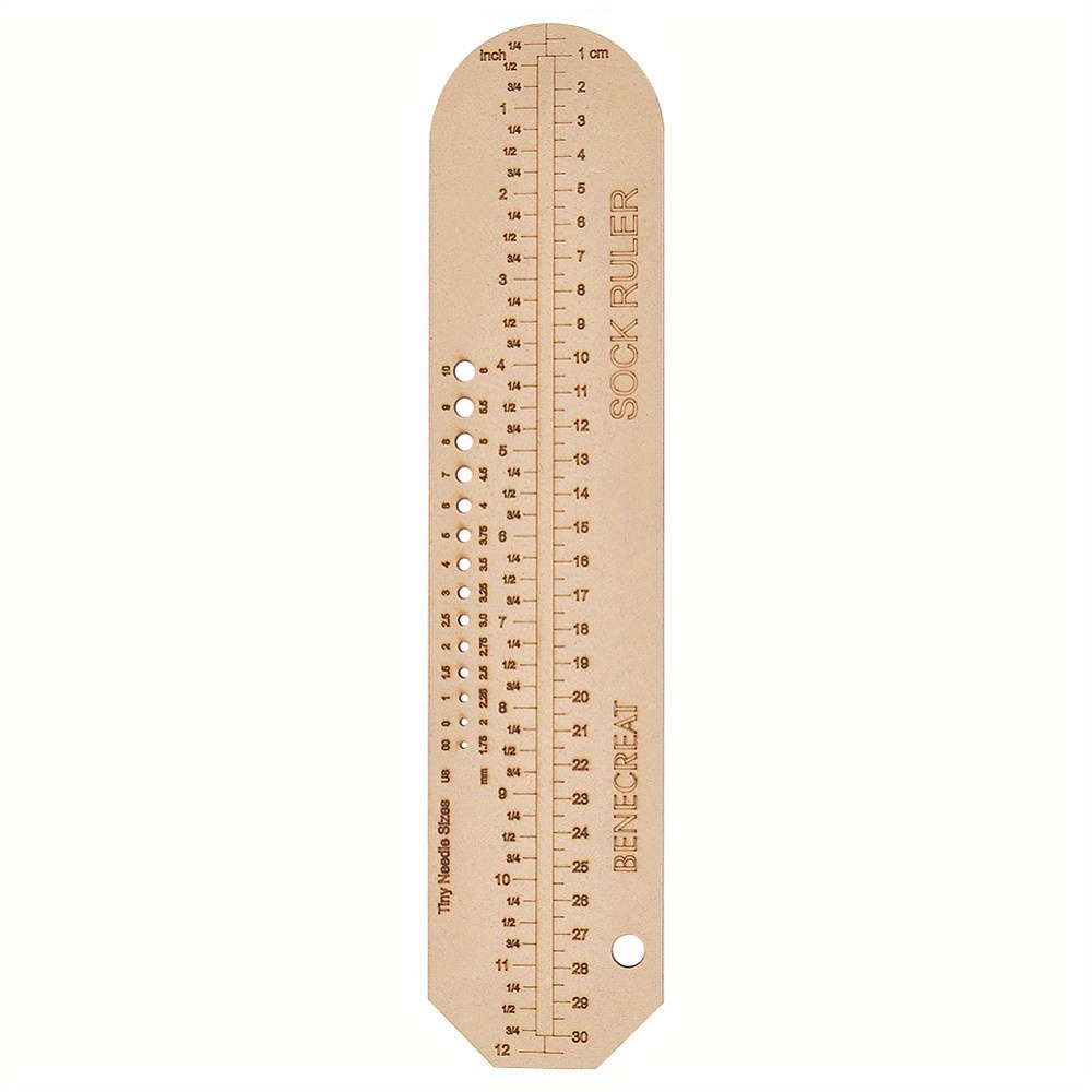 Woodworking Crafts - Régua de Tricô de Meias 2D