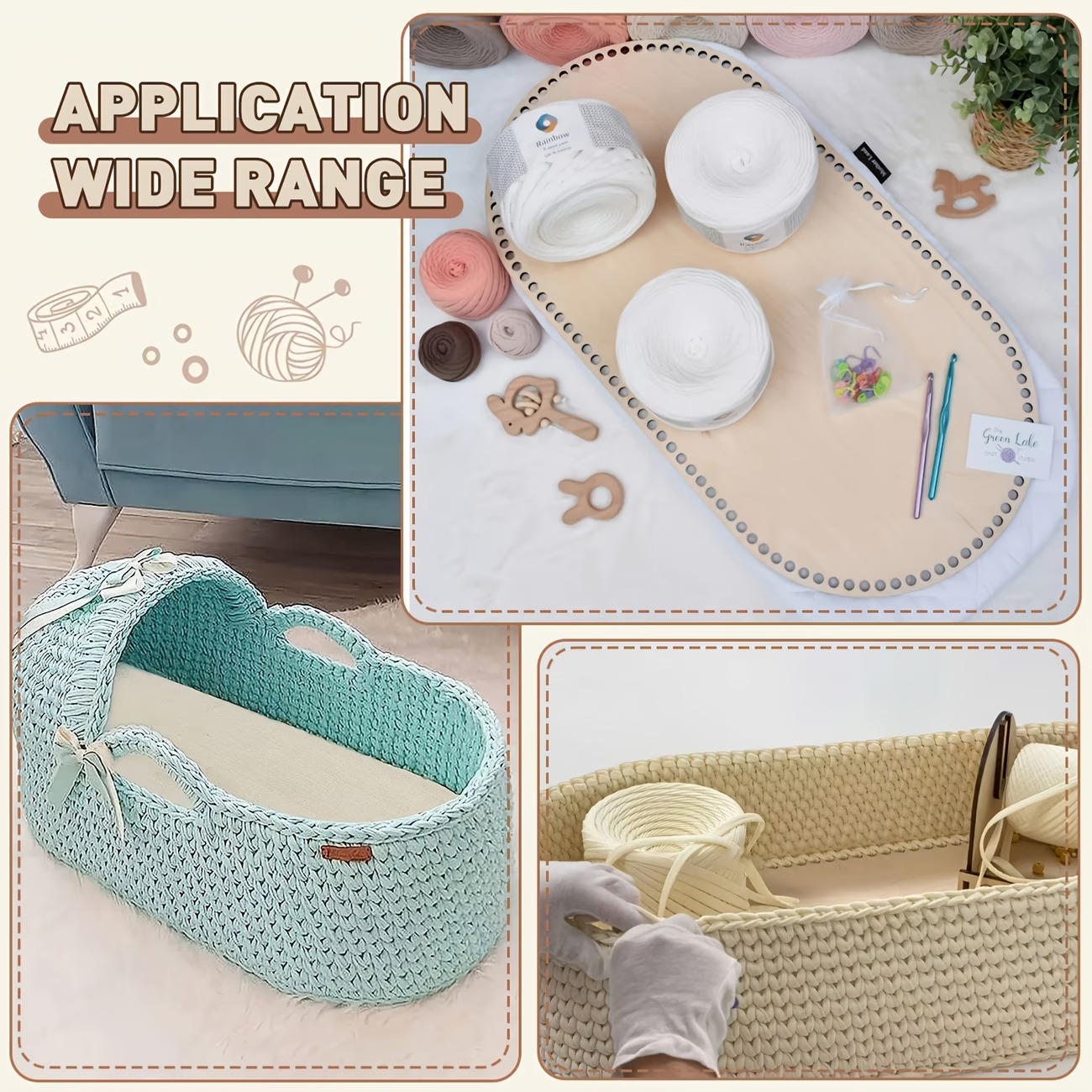 Woodworking Crafts - Base de Madeira Grande para Cesto