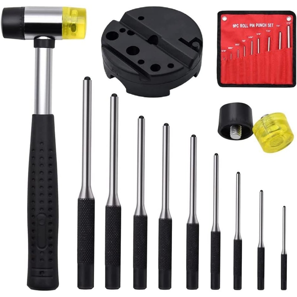 Woodworking Hammer - Conjunto de rolo de 13 peças,