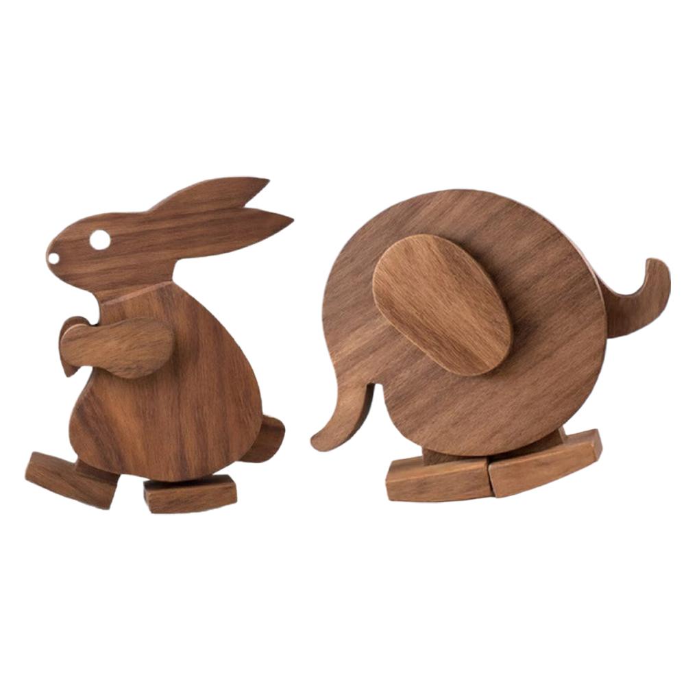 Woodworking Joints - Conjunto de 2 Animais Escandinavos de