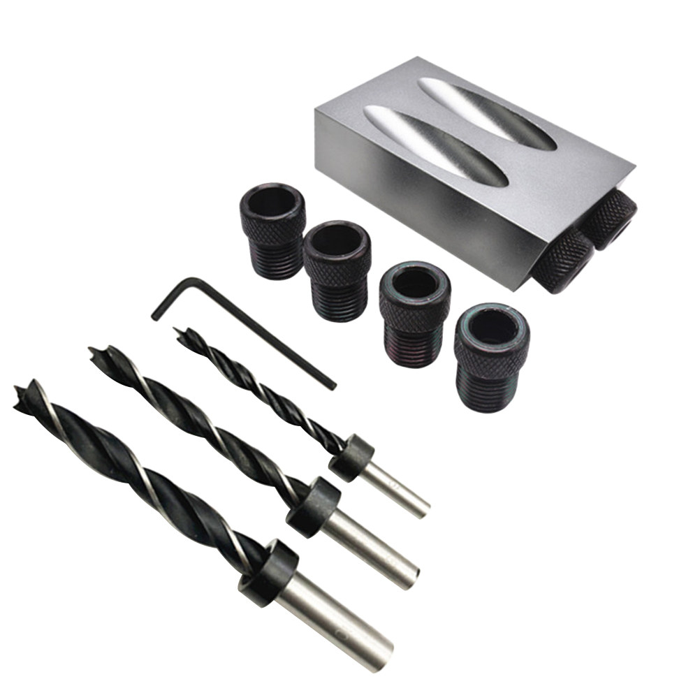 Woodworking Joints - Conjunto de Brocas de Furo Oblíquo