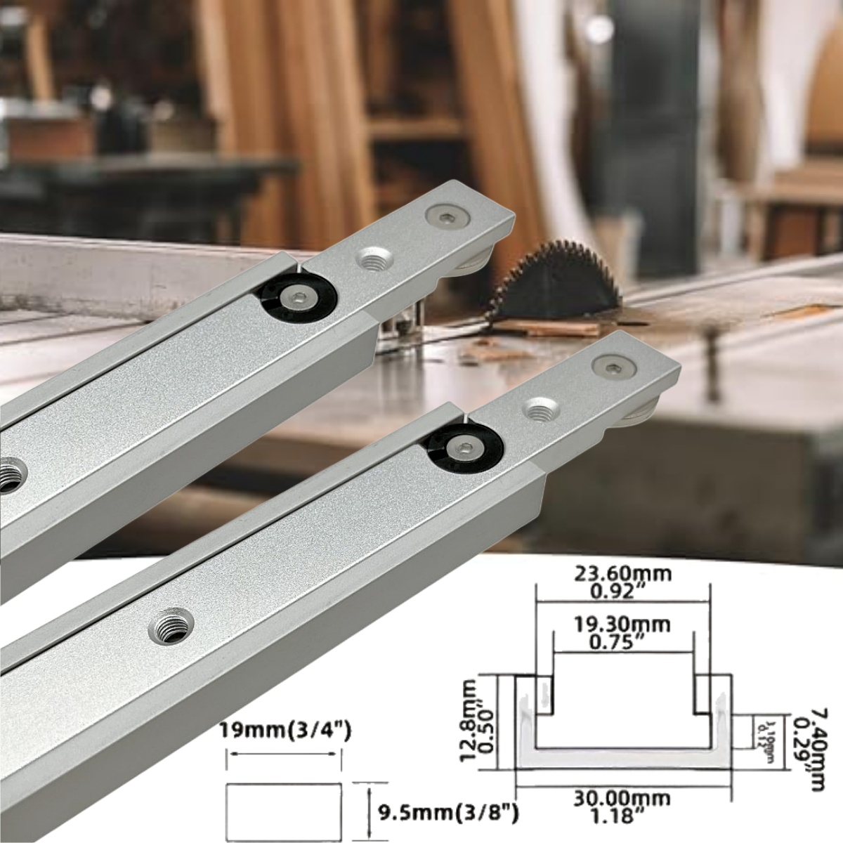 Woodworking Plans - 1 conjunto de liga de alumínio