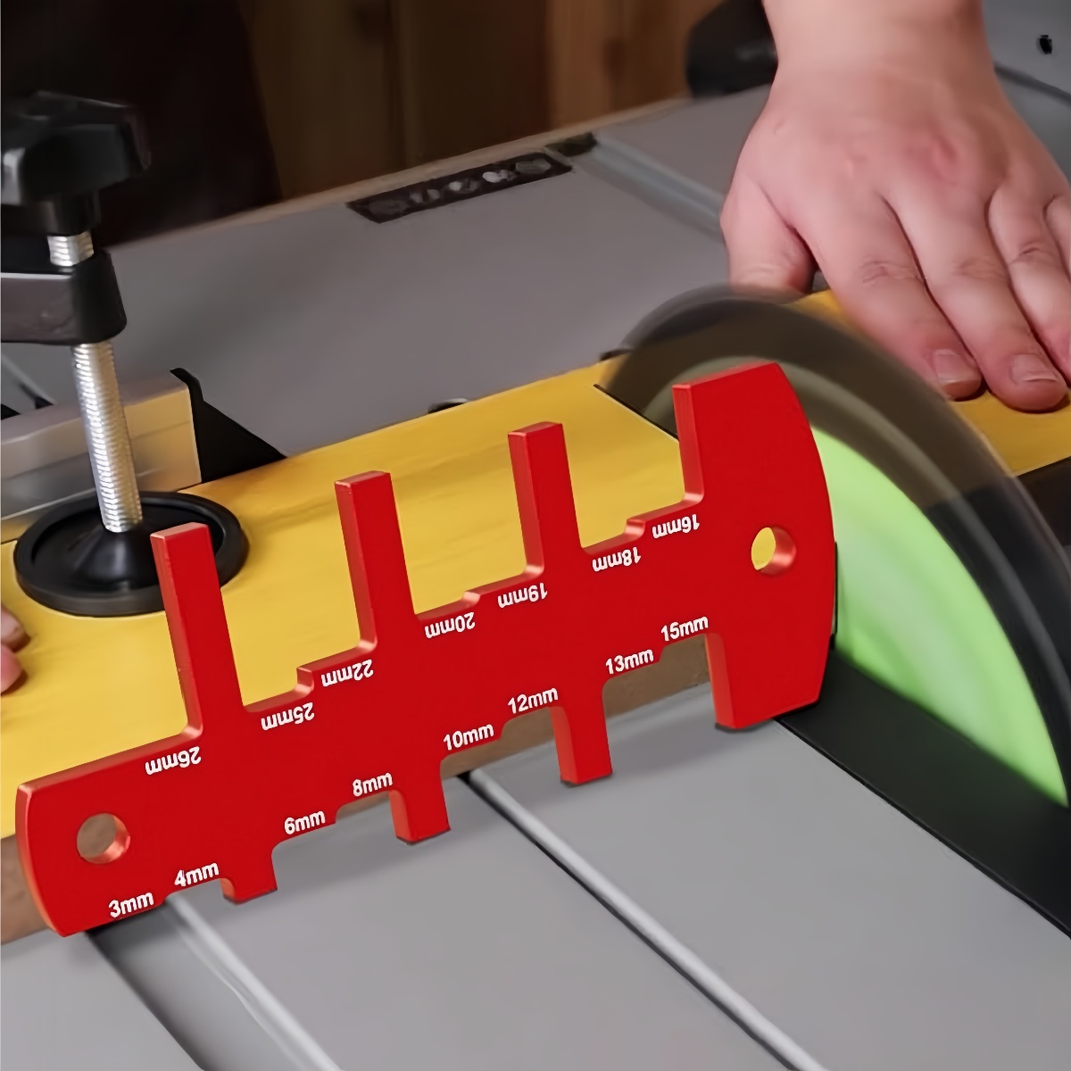 Woodworking Ruler - Medidor de altura da serra para