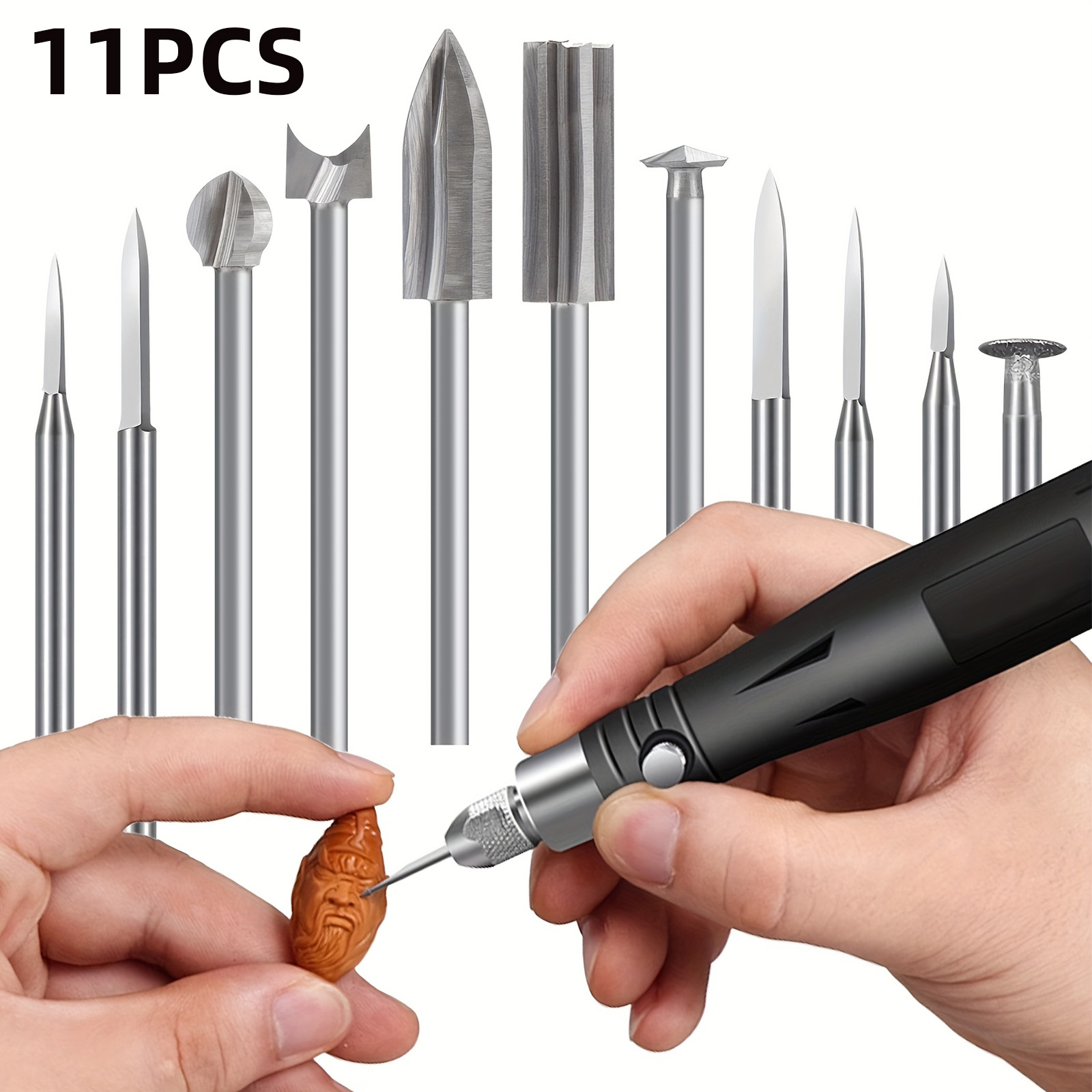 Woodworking Joinery - Conjunto de 11 Brocas de Gravação