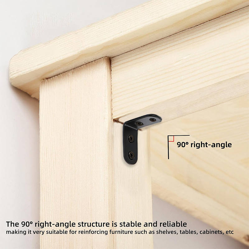 Suporte de canto preto em l, 6 - Woodworking Joints avaliação e preço