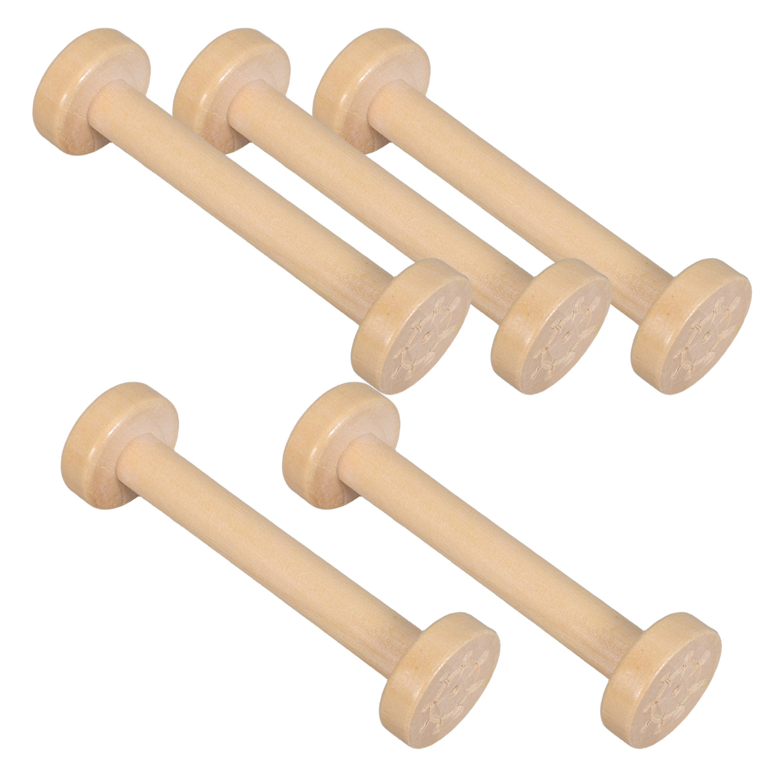 5 Peças de Bobinas de Madeira  - Woodworking Crafts avaliação e preço