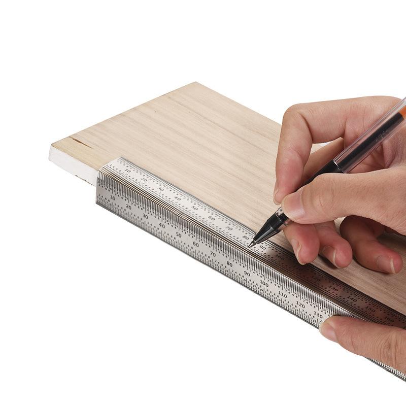 【HG】Régua de Furo Tipo T de Al - Woodworking Ruler avaliação e preço